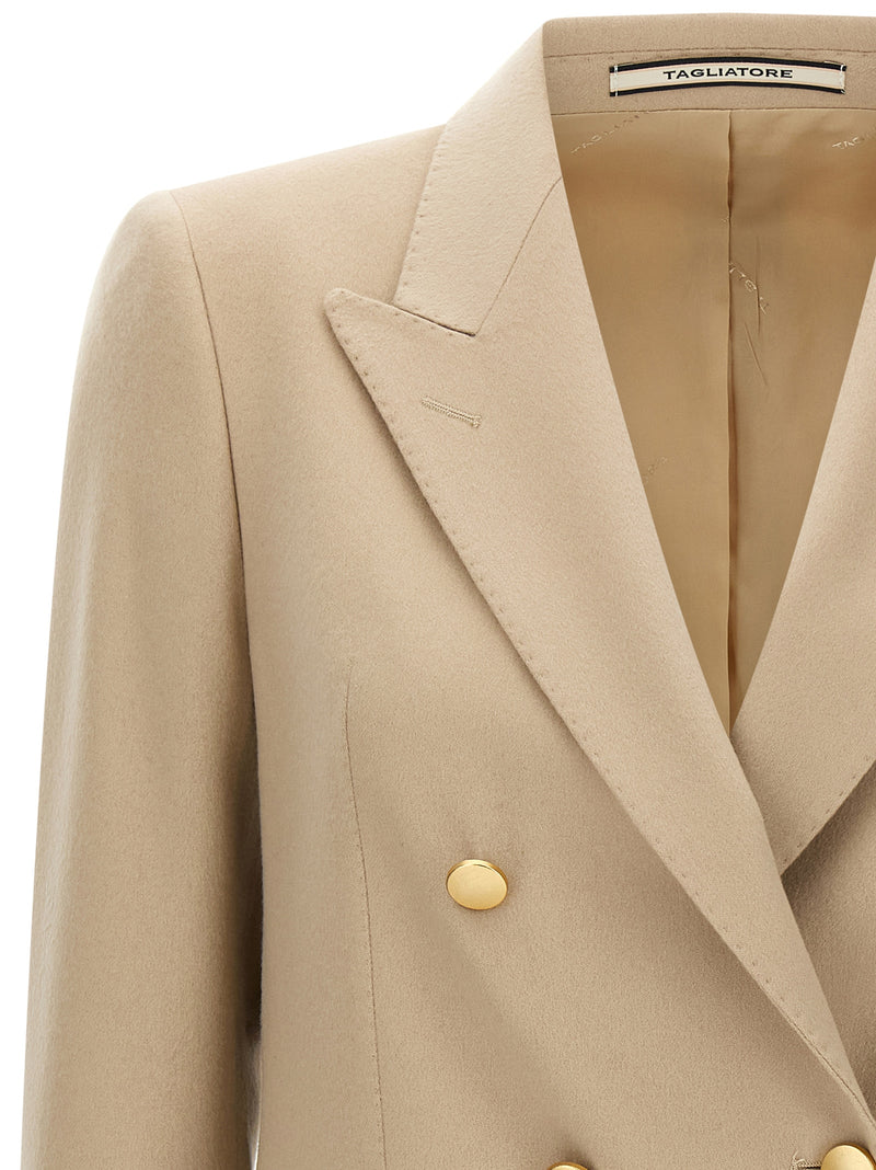 Tagliatore Beige Cashmere Blazer