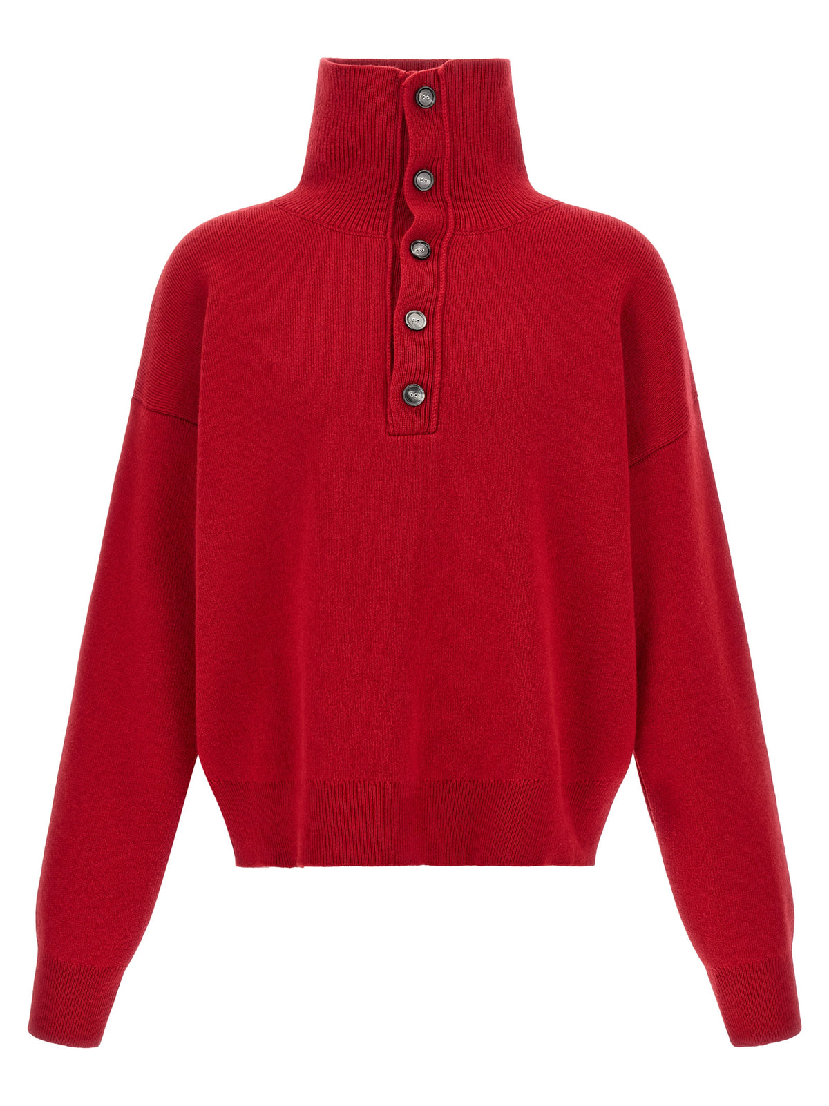 Ami Paris Red Wool Cardigan