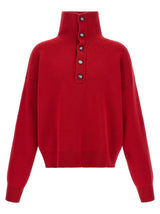 Ami Paris Red Wool Cardigan