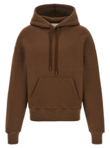 Ami Paris Brown Cotton Hoodie
