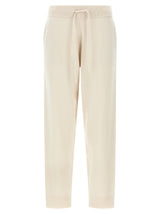 Yves Salomon White Wool Athletic Pants