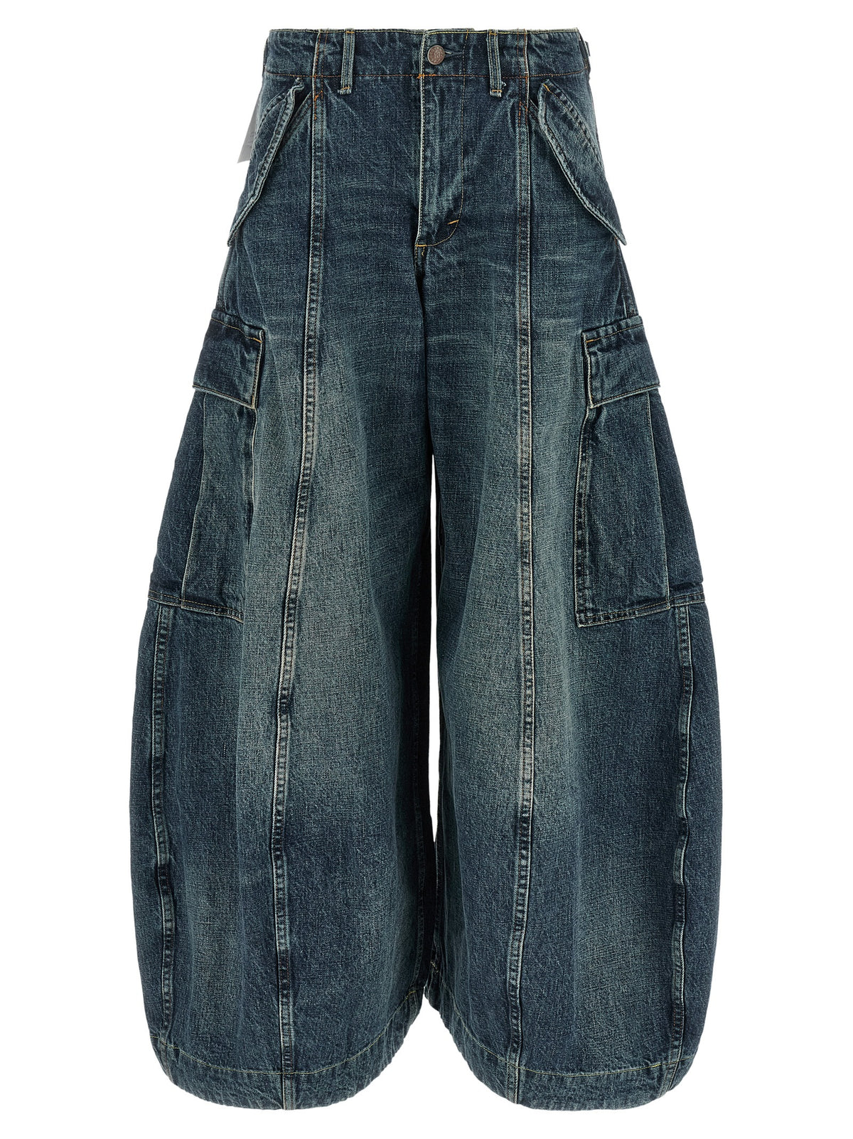 R13 Blue Cotton Jeans Denim