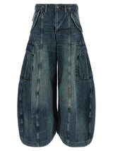R13 Blue Cotton Jeans Denim