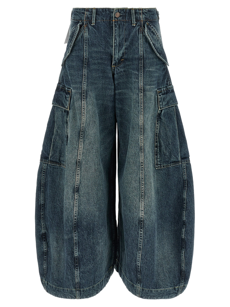 R13 Blue Cotton Jeans Denim