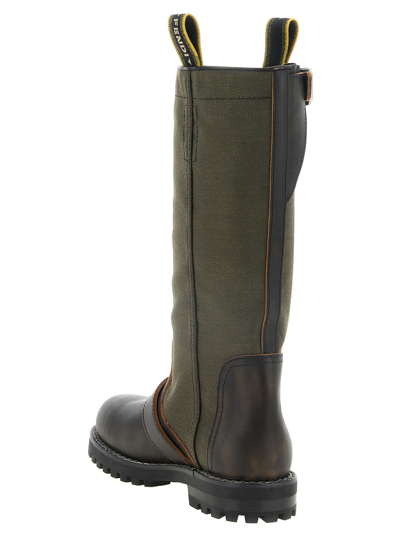 Fendi Bicolor Calfskin Over The Knee