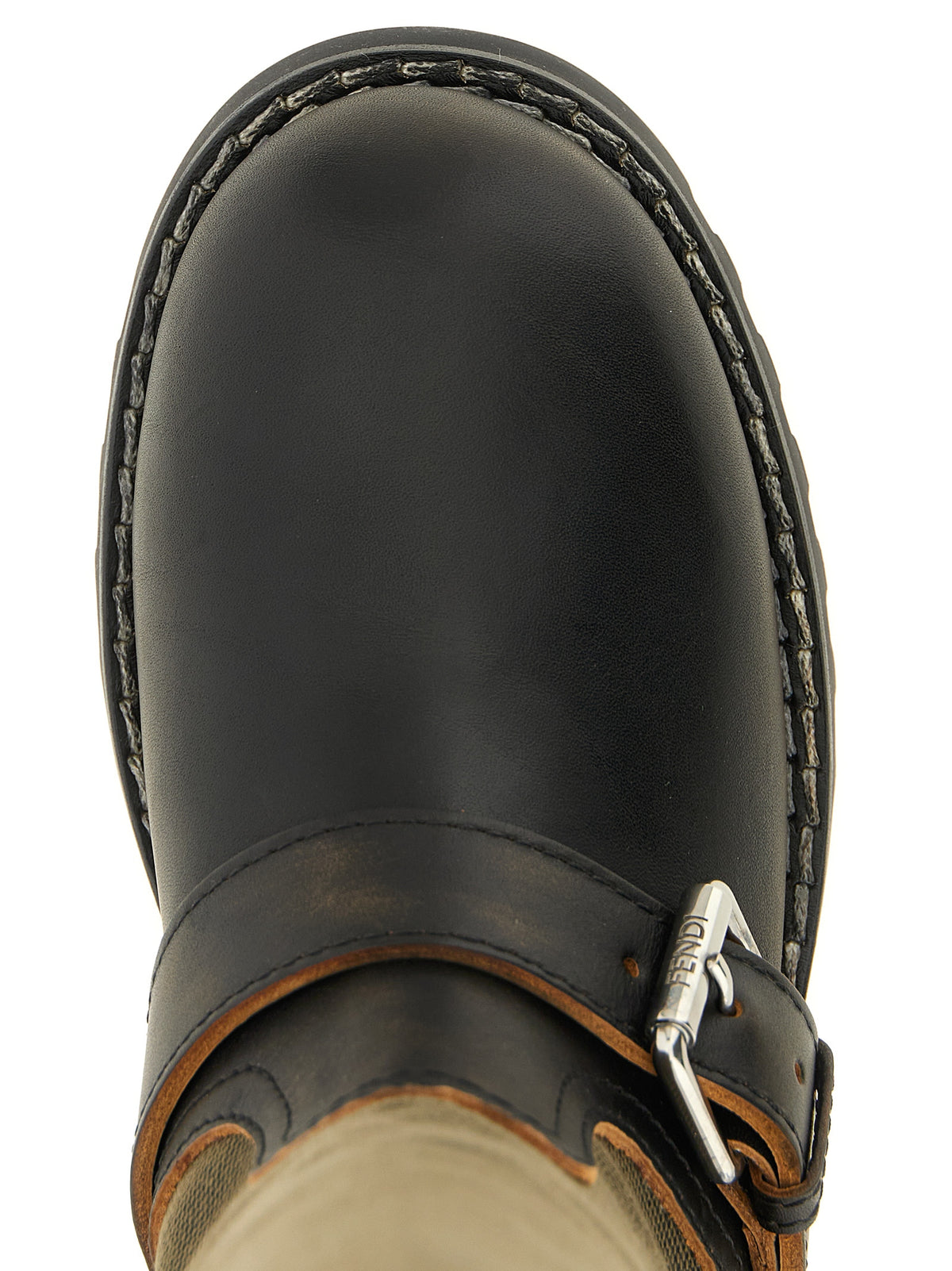 Fendi Bicolor Calfskin Over The Knee