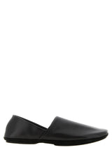Lemaire Black Lamb Leather Slip-On Loafers