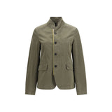 Fendi Bicolor Cotton Full-Length Jacket