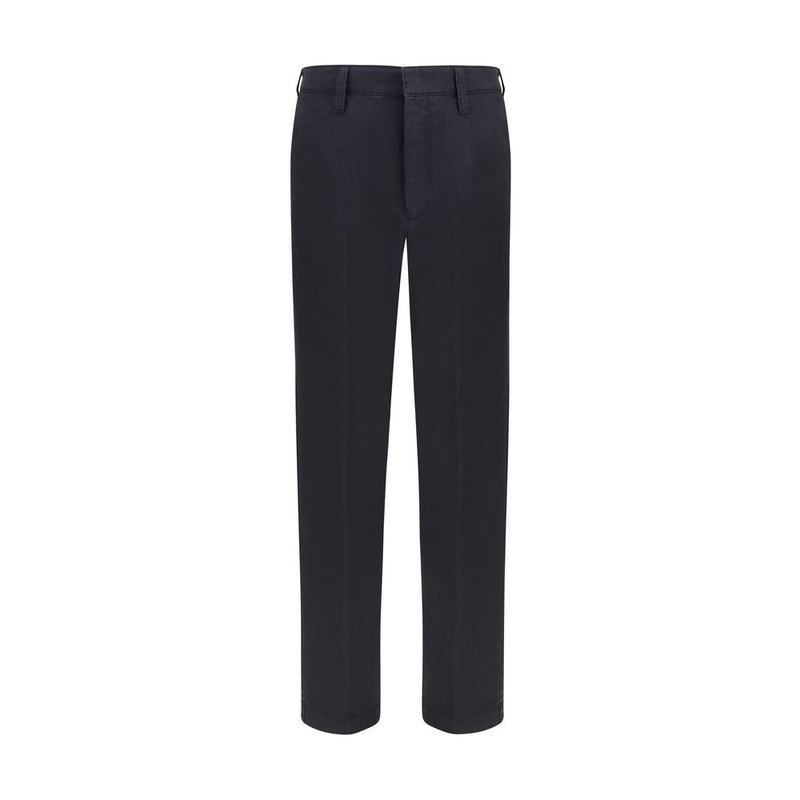 Prada Blue Cotton Casual Pants