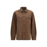 Deperlu Brown Denim Shirt