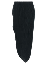 Issey Miyake Blue Polyester Midi Skirt