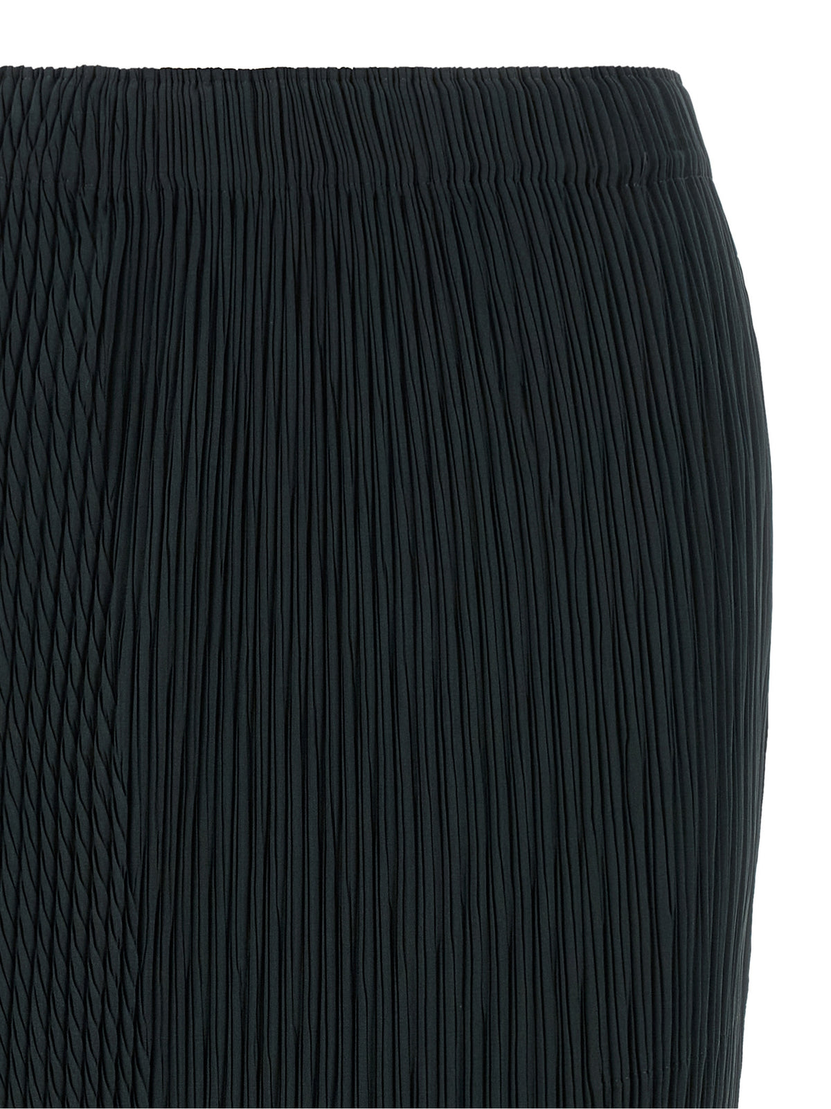 Issey Miyake Blue Polyester Midi Skirt