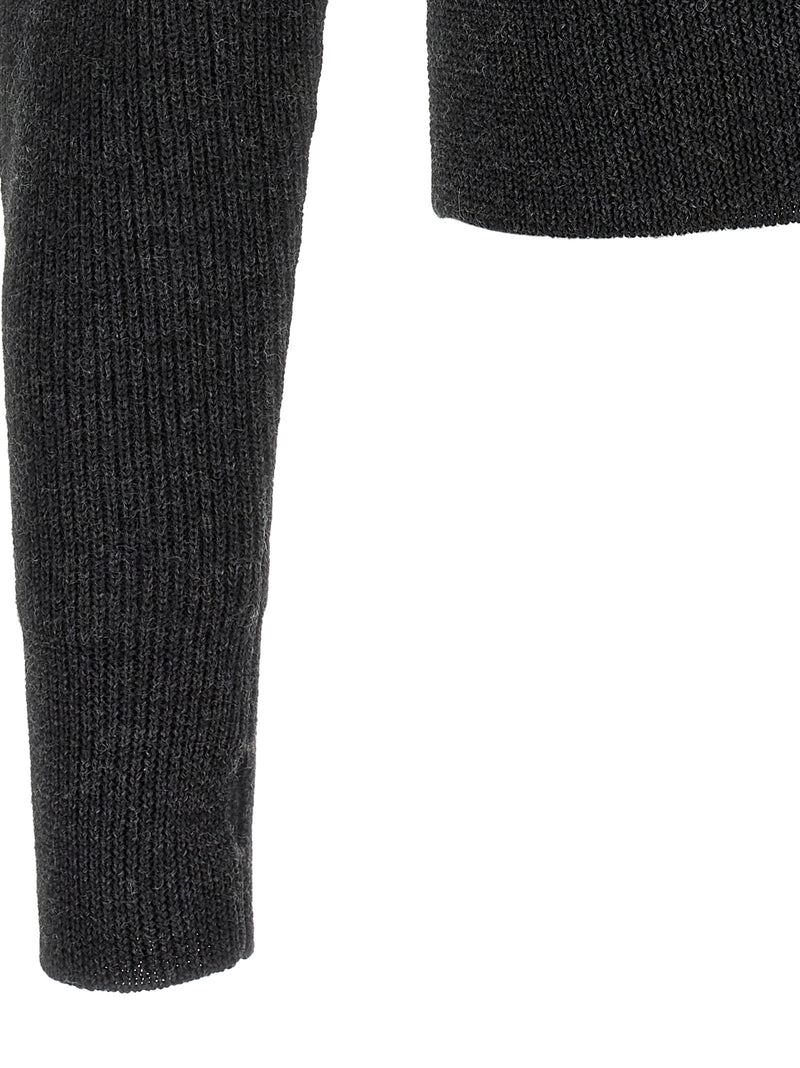 Lemaire Gray Wool Cardigan