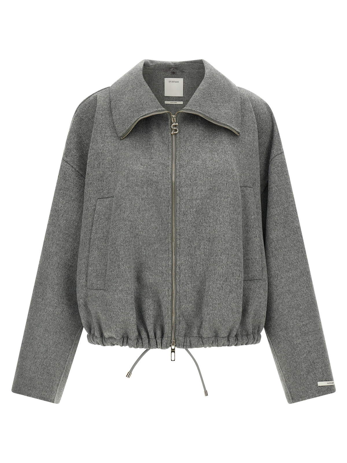 Sportmax Gray Wool Bomber