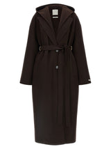Sportmax Brown Wool Coat