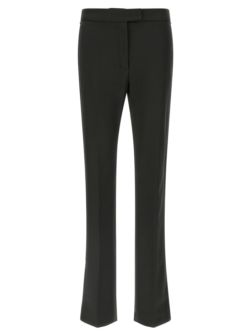 Sportmax Black Virgin Wool Flared Pants