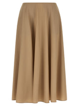 Moschino Beige Virgin Wool Midi Skirt