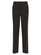P.A.R.O.S.H. Brown Virgin Wool Dress Pants