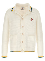 Casablanca White Cotton Cardigan