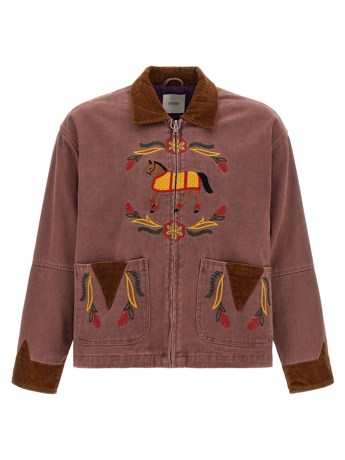FOUND Multicolor Cotton Denim Jacket