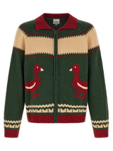 FOUND Bicolor Cotton Cardigan