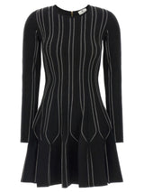 Elisabetta Franchi Black Viscose Short Dress