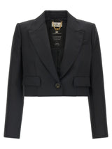 Elisabetta Franchi Black Virgin Wool Blazer