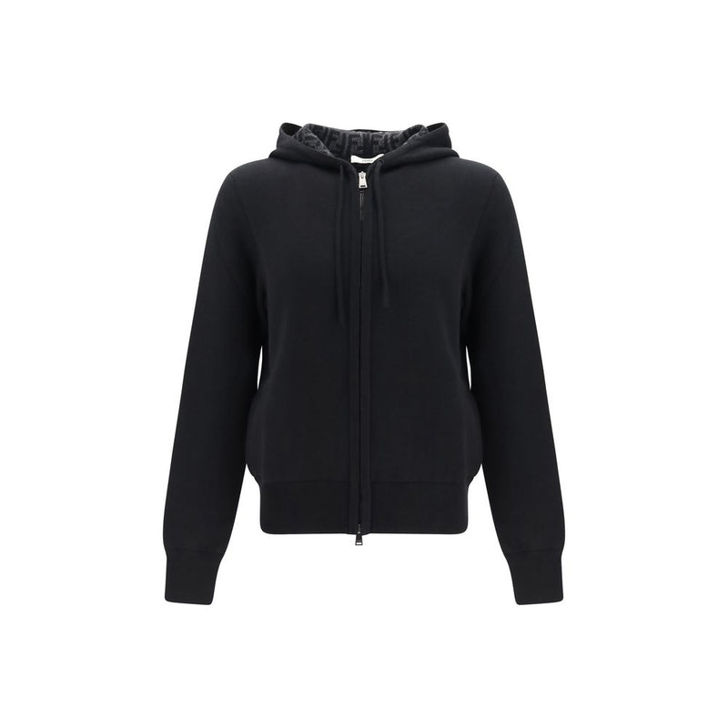 Fendi Black Cashmere Hoodie