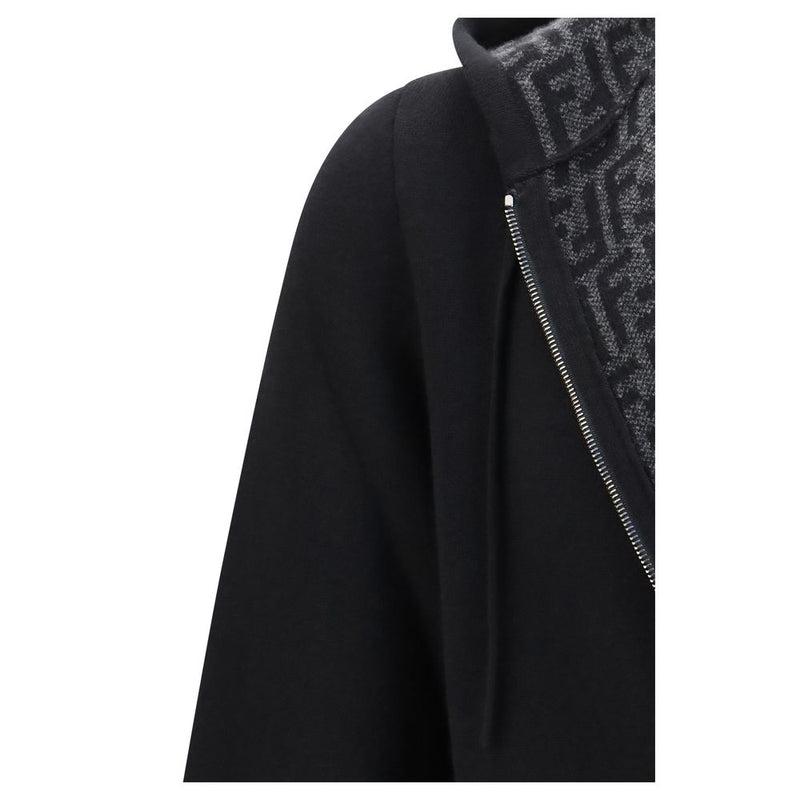 Fendi Black Cashmere Hoodie