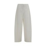 The Row Beige Cotton Casual Pants