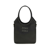 Miu Miu Black Calf Leather Bos Taurus Handbag