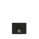 Miu Miu Black Lamb Ovis Aries Wallet