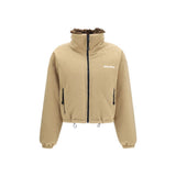 Miu Miu Beige Goose Down Full-Length Jacket