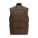 Miu Miu Brown Cotton Sleeveless Jacket