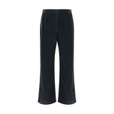 The Row Black Cotton Casual Pants
