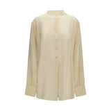 The Row Beige Silk Dress Shirt