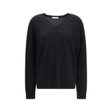The Row Black Cashmere Sweater