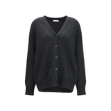 The Row Gray Cashmere Cardigan