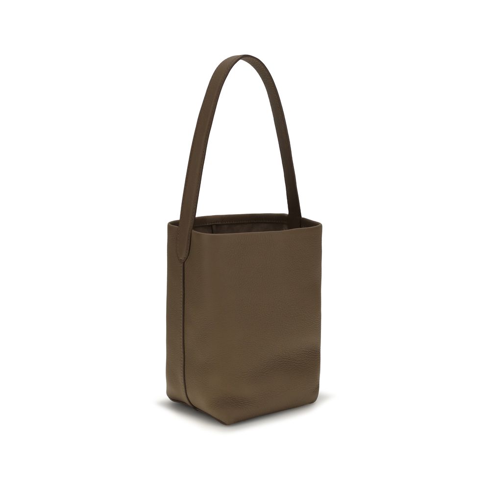 The Row Brown Calf Leather Bos Taurus Shoulder Bag