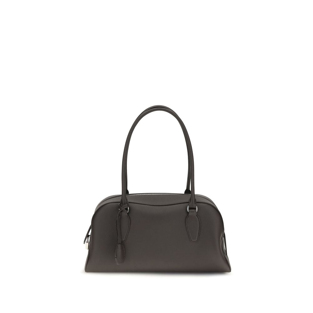 The Row Brown Calf Leather Bos Taurus Shoulder Bag