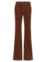 Mother Denim Brown Cotton Flared Pants