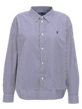 Polo Ralph Lauren Blue Cotton Blouse