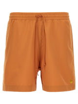 Carhartt Wip Orange Polyester Swim Shorts