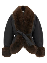 The Andamane Black Polyester Full-Length Jacket