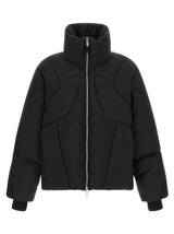Thom Krom Black Nylon Full-Length Jacket