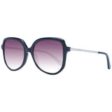 Ted Baker Black Acetate Butterfly Sunglasses with Pink Lenses