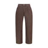 Jacquemus Brown Polyester Straight-Leg Jeans