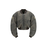 Rick Owens Gray Nylon Bomber