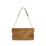 Saint Laurent Beige Suede Leather Shoulder Bag