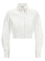 Elisabetta Franchi White Cotton Blouse
